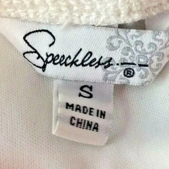 SPEECHLESS Women Formal Strapless Above Knee Length Black/White/Red Dress Sz S - Picture 9 of 11